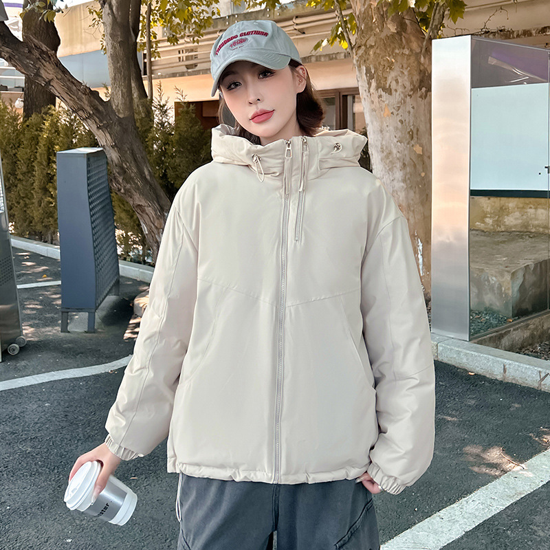 Anti-temporada ropa de plumón de mujer corta 2025 nuevo estilo coreano pequeño color sólido ropa de moda de pan dulce abrigo cálido