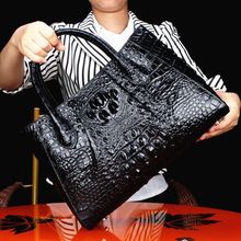 泰国正品鳄鱼皮女包真皮新款时尚妈妈包高档皮包单肩斜挎包手提包