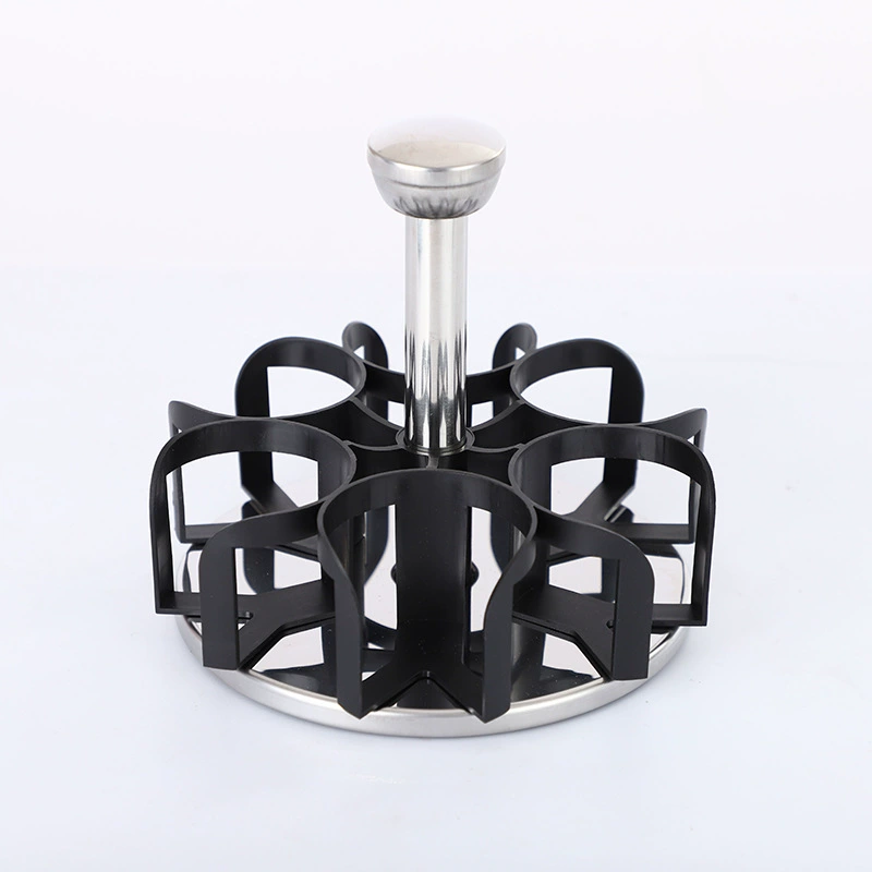 Kitchen supplies wholesale creative solid rotation and seasoning auxiliary material bottle Practical hourgap bottle glass set European and American hot sale
