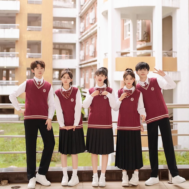 合唱朗诵演出服学院风班服秋季初中学生高中生毕业运动会校服套装