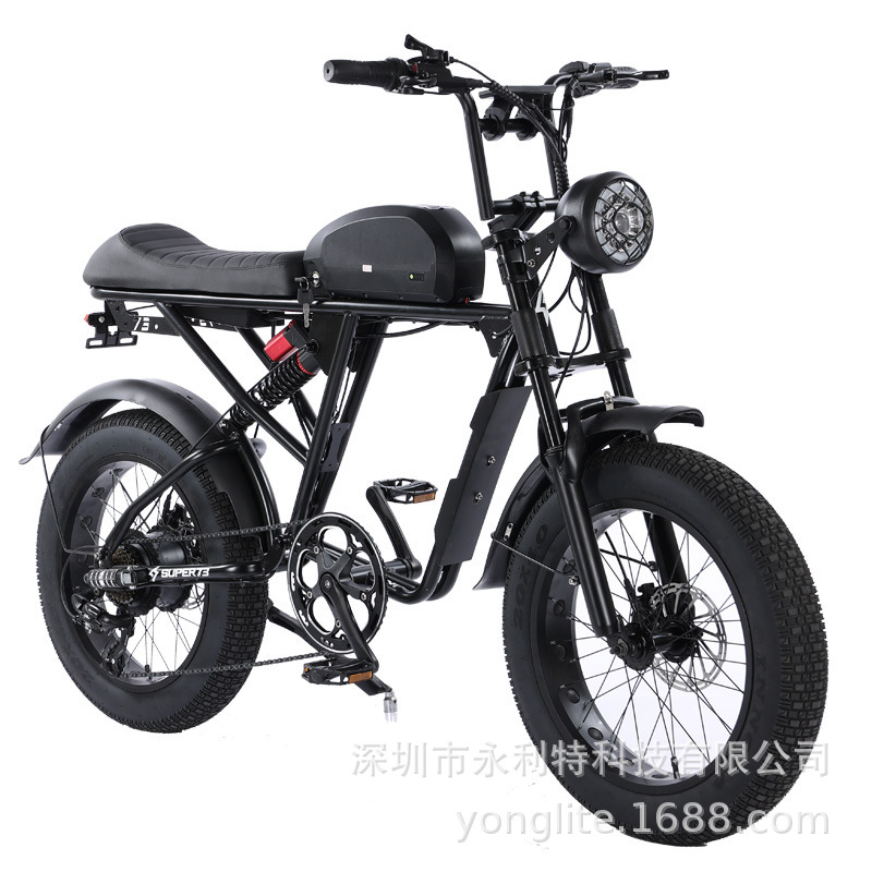 Super73RXY1S con neumáticos gordos para vehículos eléctricos todoterreno batería de litio neumáticos anchos amortiguadores motocicletas eléctricas de velocidad variable