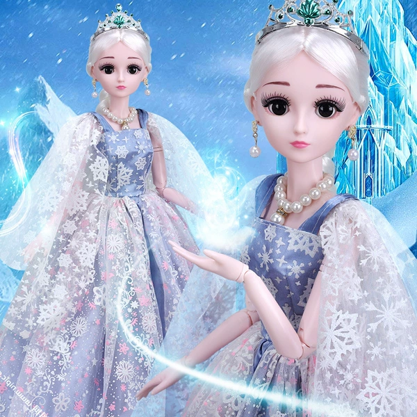 [Upgrade blinking] Bingbing Princess+60 cm 8 pieces of clothes+gifts 1+ gift box hardcover