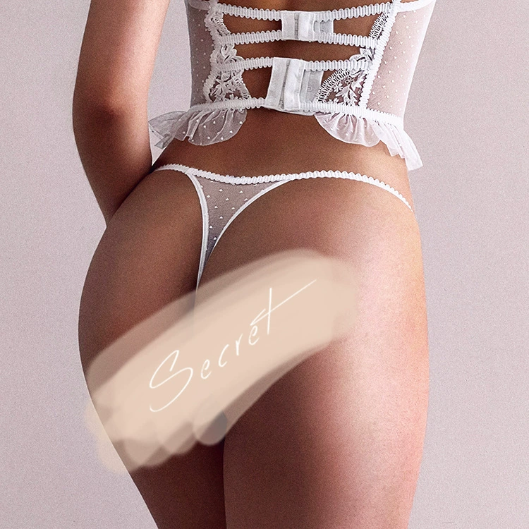 Кружевные sexy брюки, французский стиль, с вышивкой