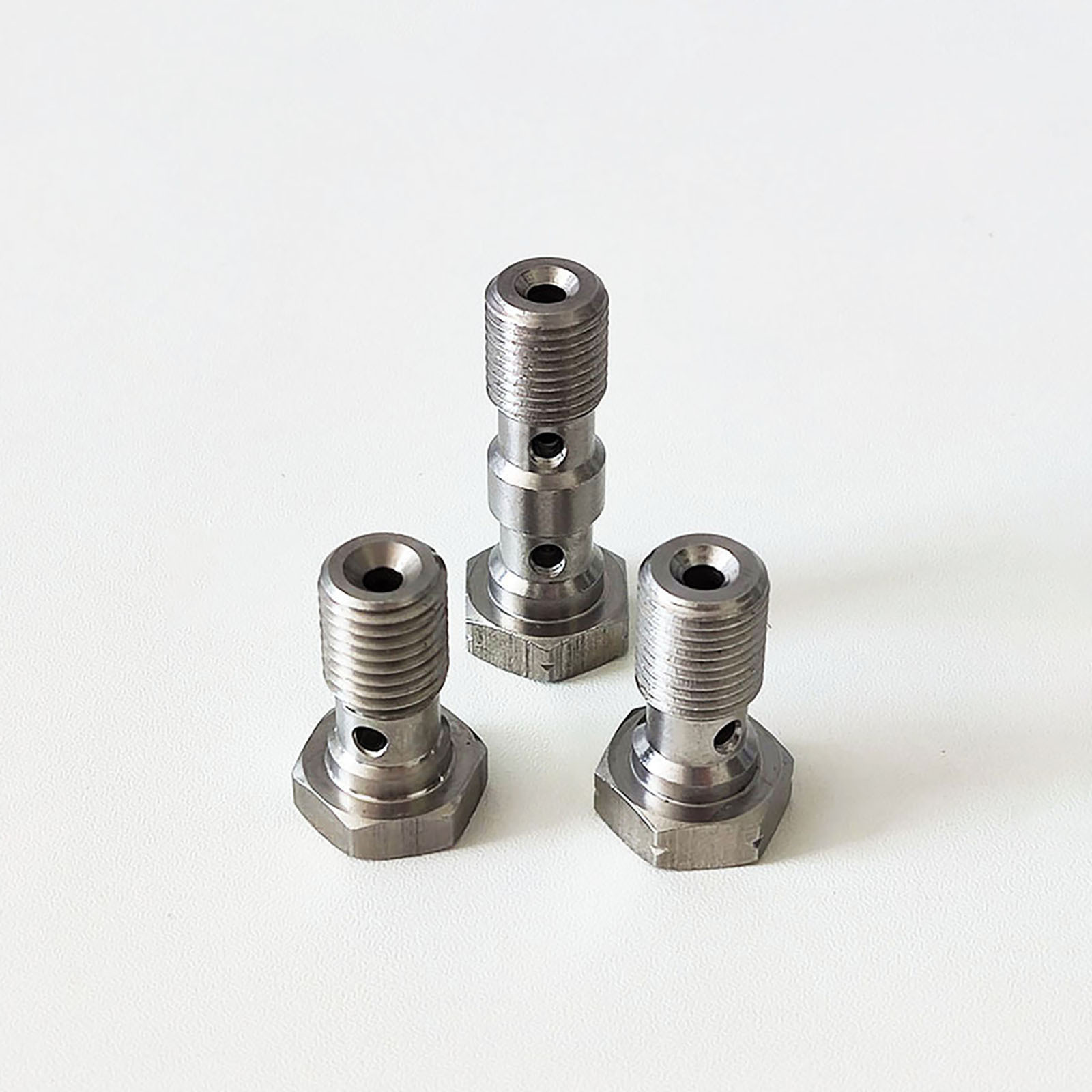 Stainless Steel M10X1.0/1.25Mm Brake Pipe Joint Adapter Motorcycle Brake Cylinder Single Elbow Bolt