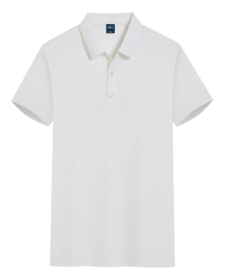 Camiseta de manga corta verano nuevo estilo elástico transpirable y agradable para la piel hombres negocios camisa POLO de manga corta estilo caliente de comercio exterior