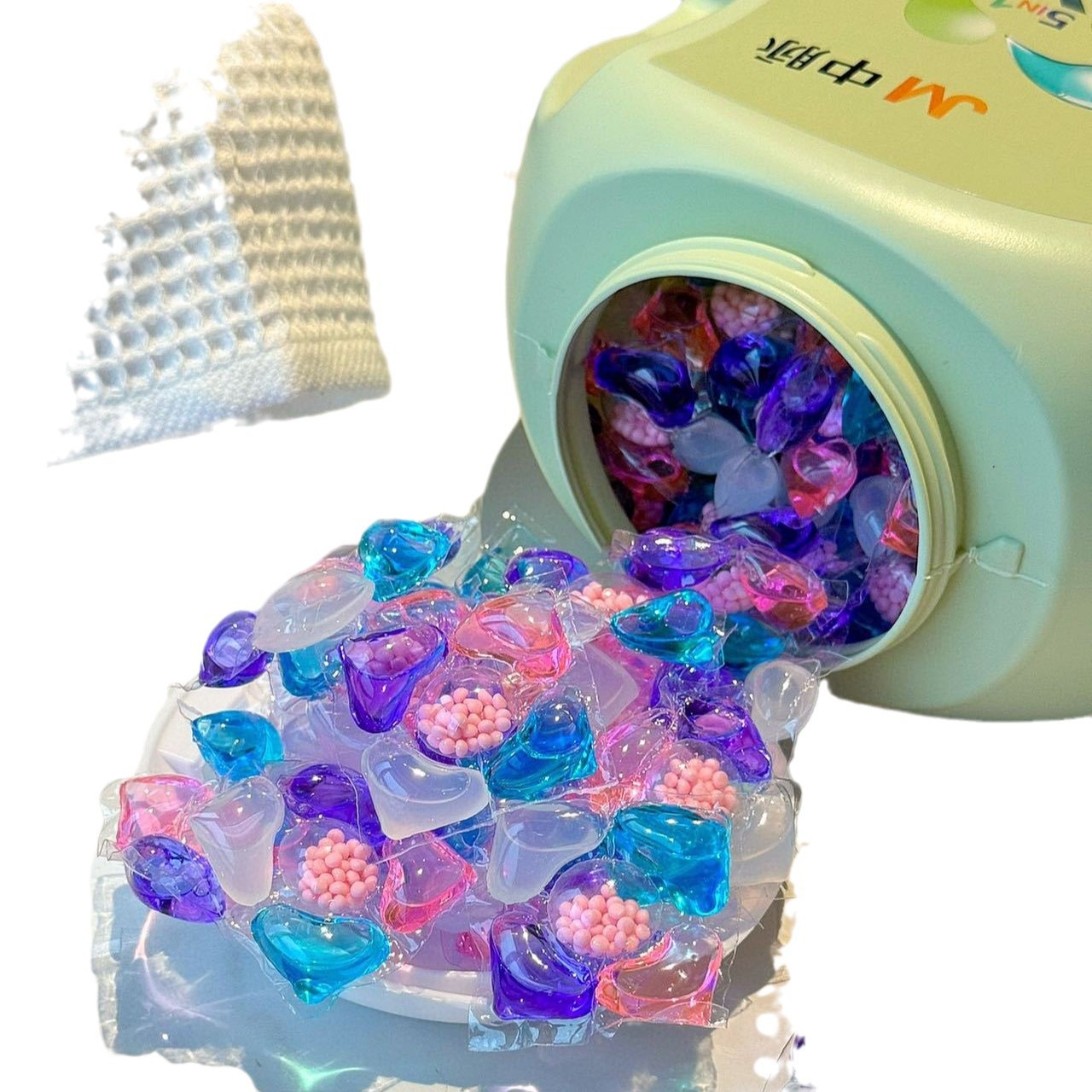 Multifunctional laundry capsules, hygienic washing powder, perfumed conditioner 4