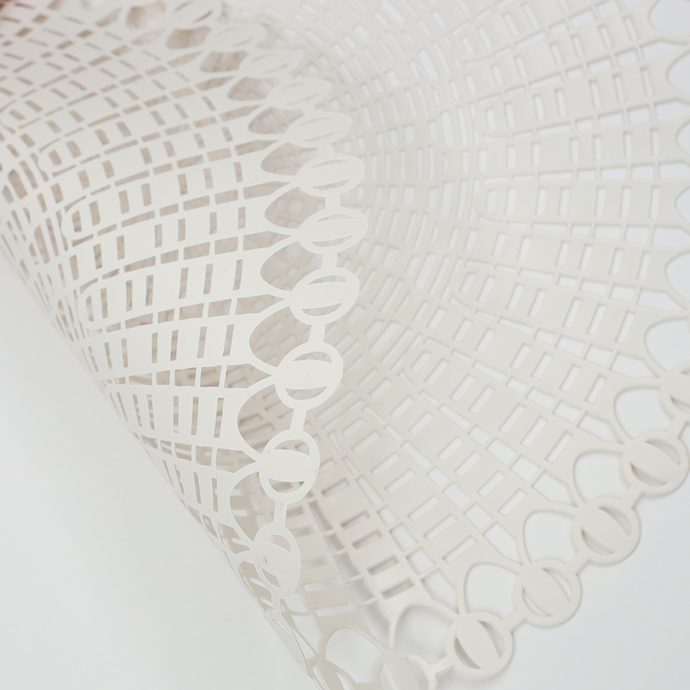 Simple ronda hueco mantel punto dorado estera de la tabla de aislamiento impermeable estera de la tabla decorativa antideslizante montaña al por mayor