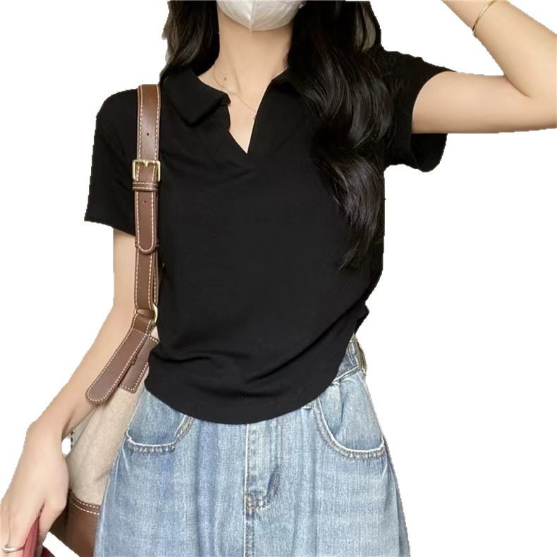 Summer short fitted base body-friendly short sleeve T-shirt