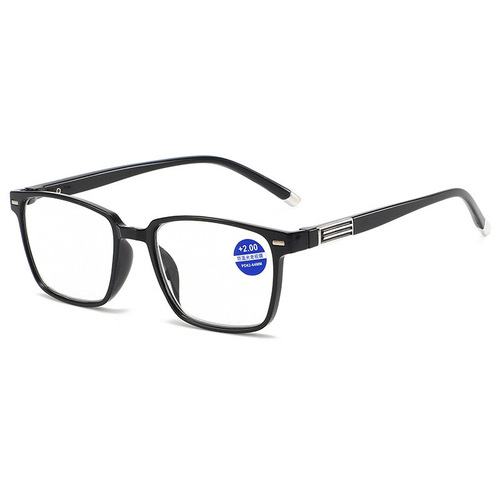 Fashionable anti-blue light high-definition comfortable reading glasses for men, middle-aged and elderly people, full-frame hyperopic reading glasses for street stalls wholesale