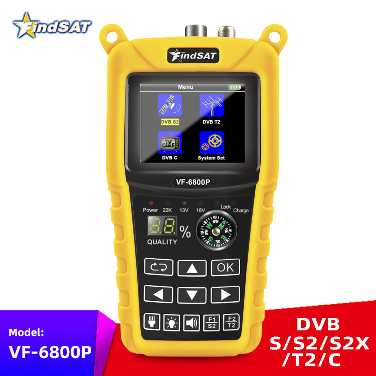VF-6800P DVB-S/S2/S2X T2 C Peyk Siqnal Axtarıcısı