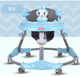 Blue silent wheel + music toy plate