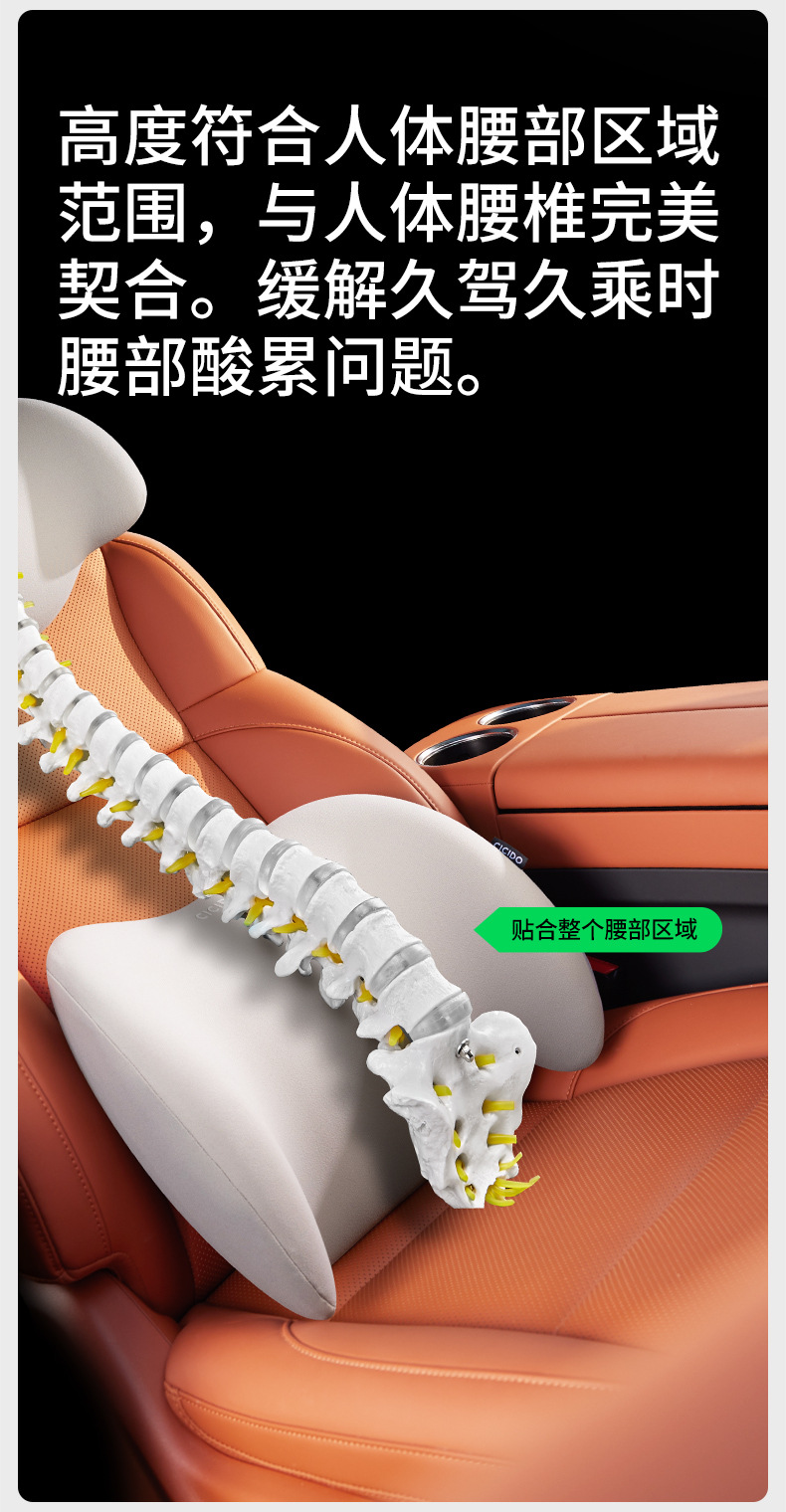 CICIDO Car Waist Support Waist Cushion Car Backrest Pillow Waist Pillow Car Waist Support Driving Waist Support