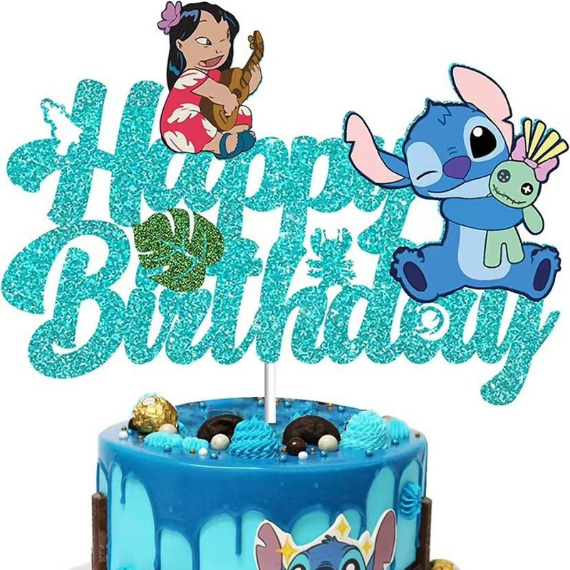 ステッチボーイ ブルーケーキインサート ステッチカード HAPPY BIRTHDAY ハッピーバースデーインサートフラグ|undefined