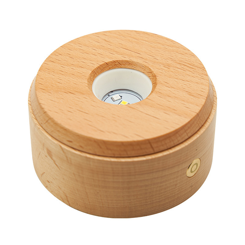 Led Solid Wood Base Rotating Multi-Mode Lighting White Light Lamp Holder USB Cube Sphere Matching Gift Lighting Ornaments Led Solid Wood Base Rotating Multi-Mode Lighting White Light Lamp Holder USB Cube Sphere Matching Gift Lighting Ornaments
