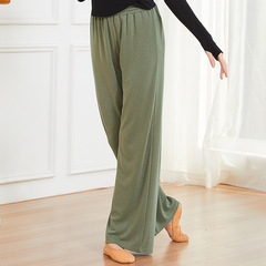 Yunduo classical dance training pants loose spring and summer cupro extended training Chinese dance modern folk dance wide leg pants