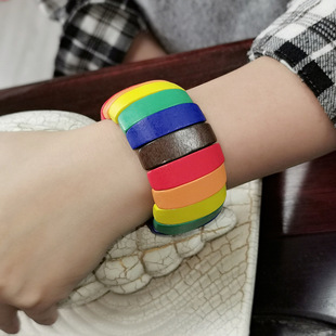 Fashion Handmade Wooden Bead Bracelet Women Bohemian Stretch Bracelet Bracelet Wholesale Amazon Explosions