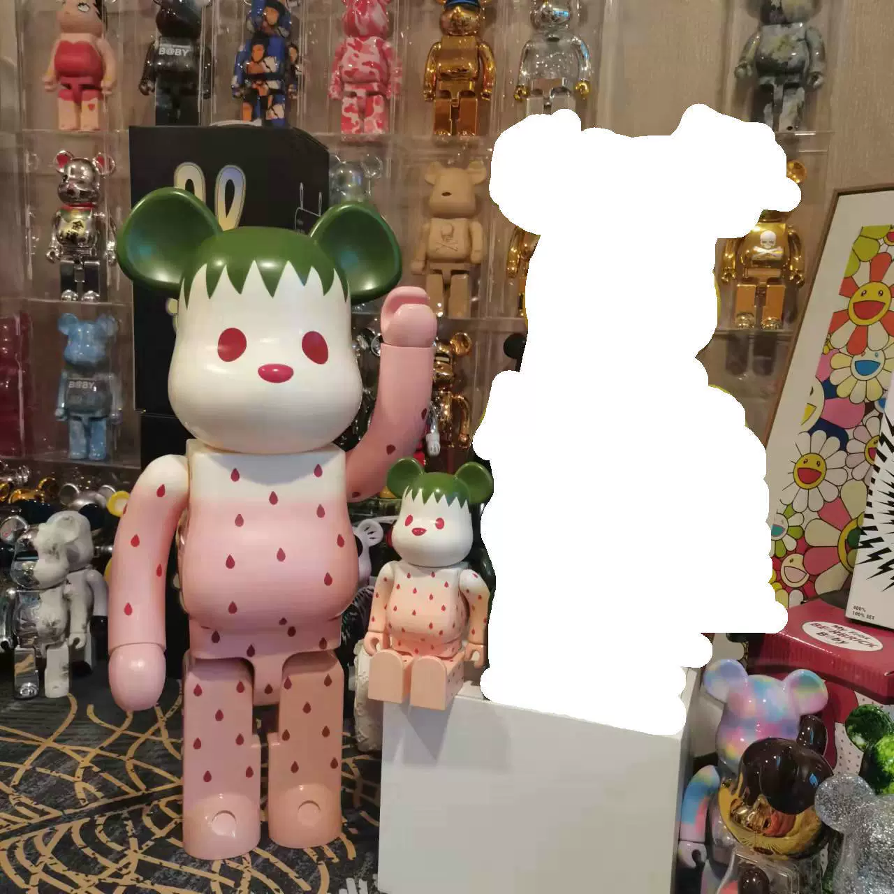 Bearbrick 1000% Watermelon Strawberry Net Red Star Red Star Same Blocks Starry Starry декоративная подвесная игрушка для дома