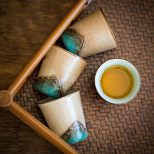 青山釉烧窑变主人杯茶盏单杯陶瓷功夫茶具茶杯家用单个泡茶品茗杯