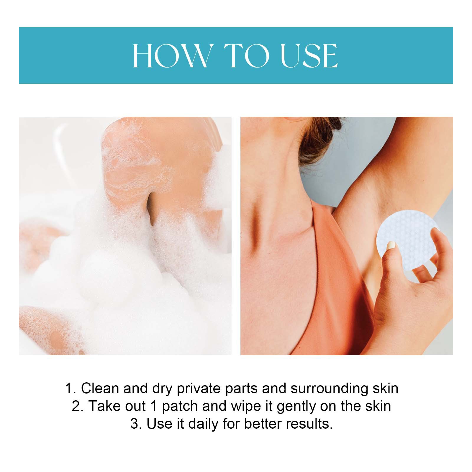 West&Month Exfoliating Pad renser i dybden død hud i kroppen, falmer ledsorthed, blødgør oplyser huden,_voghion.com