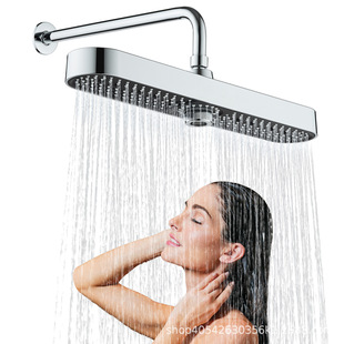 Amazon Cross-Border New Product Long Strip Giant Screen Top Spray Three-Speed Freely Adjustable Bathroom Pressurized Shower Head