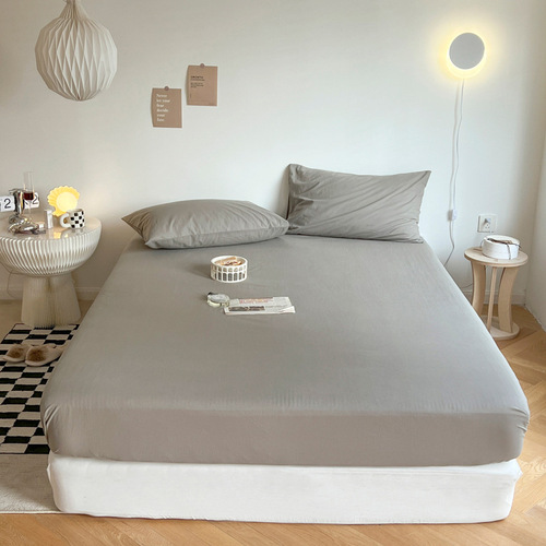 Sanded sheet, single piece, washed cotton bedspread, household Simmons dust cover, mattress protector, cross-border home textile wholesale