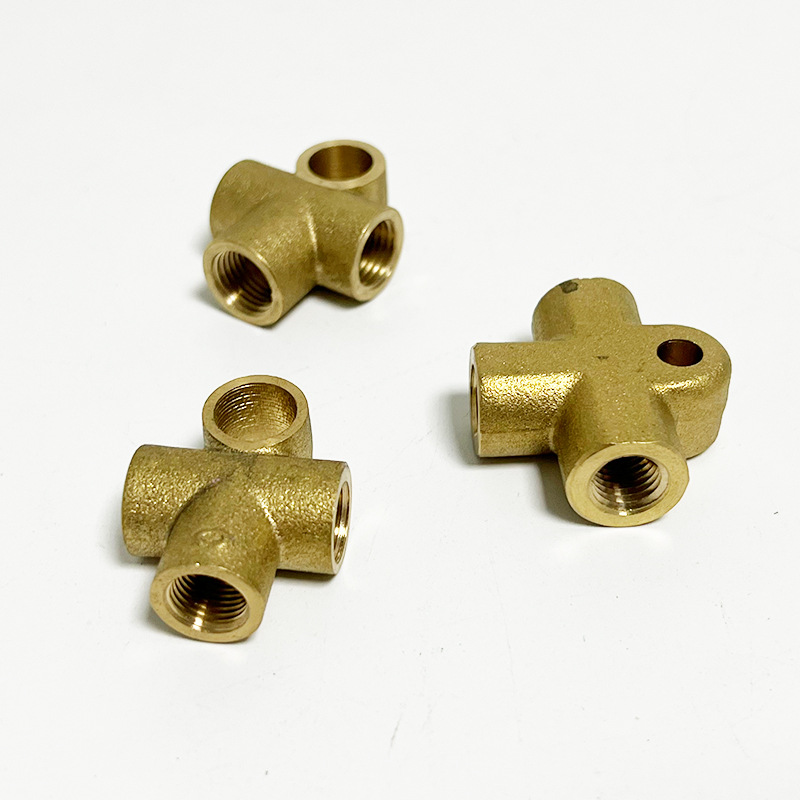 All-Copper Brake Oil Pipe Three-Way Hardware Tools Universal Copper Accessories Can Be Processed Factory Direct Sales