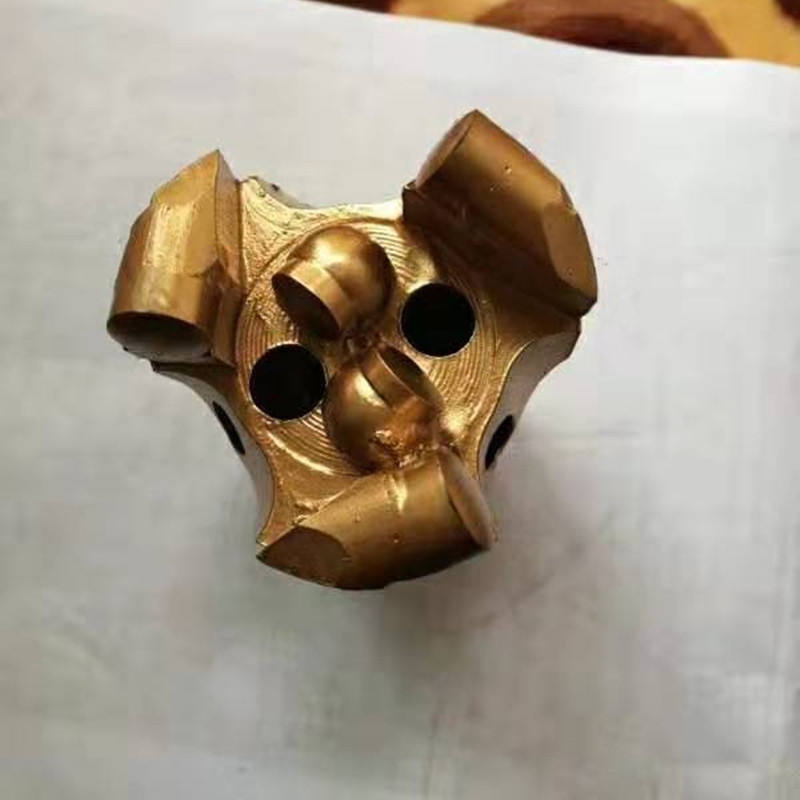 三翼复合片钎头 金刚石钻头 PDC复合锚索钻头 42mm高效螺旋钻头