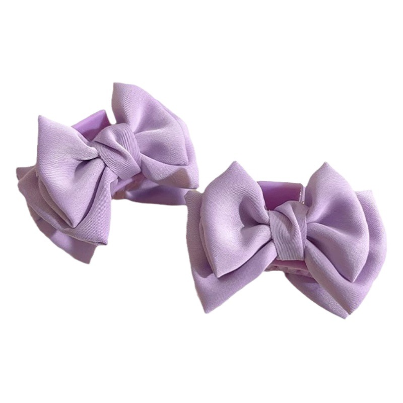 Dulce satén arco accesorios para el cabello clip de pelo pequeño tamaño princesa cabeza tiburón clip Bangs frente horquilla lateral tocado para mujeres