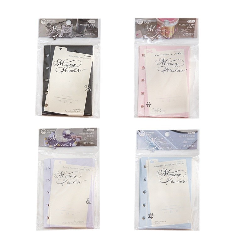 Papel Sr. M5 hoja de papel para el núcleo de tres notas plegables de memoria episodios de cuentas de mano materiales de notas de estudiantes hoja de notas