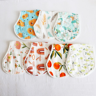 Children's gauze eating bib for new born, breast pads 2