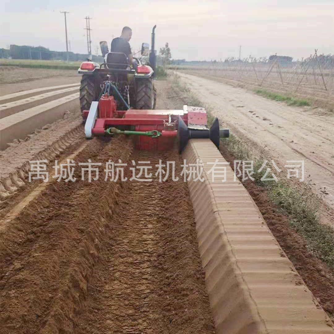 新款加重型单侧打埂机 40-120马力拖拉机带的水田旱田梯田筑埂机