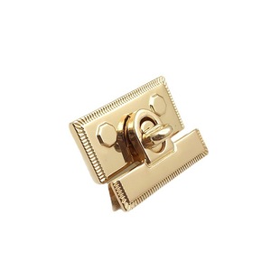 Bag lock iron lock festive gift box decoration Press lock elegant same style wool bag T-shaped twist lock