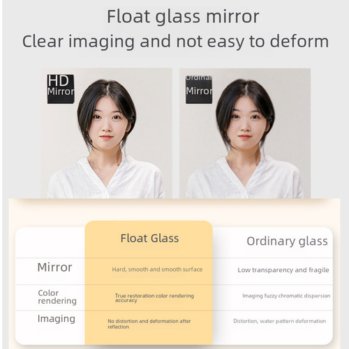 【】Solid Wood Style Full-Length Mirror for Home Use, High-Definition Dressing Mirror, Wall Mount or Floor Standing Mirror for Bedroom, Try-On Mirror
