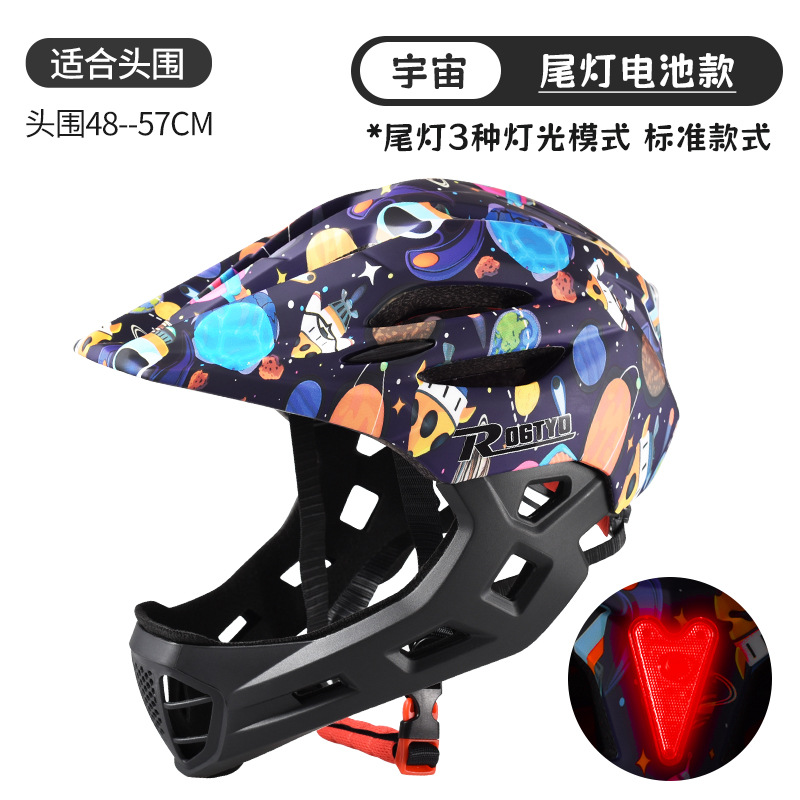 Casco de bicicleta de equilibrio para niños, casco completo, patinaje, sombrero, equipo de montaje, protector, cascos para niños y niñas
