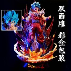 ドラゴンボール高さ45cm超青悟空界王拳悟空超青悟空フィギュア祖国版実写