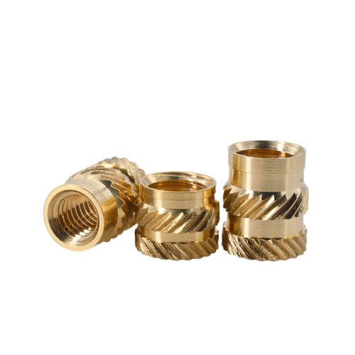 Factory direct sales double twill Tuba injection molded copper flower mother wholesale M1-M3 microelectronic hot melt screw insert copper mother copper