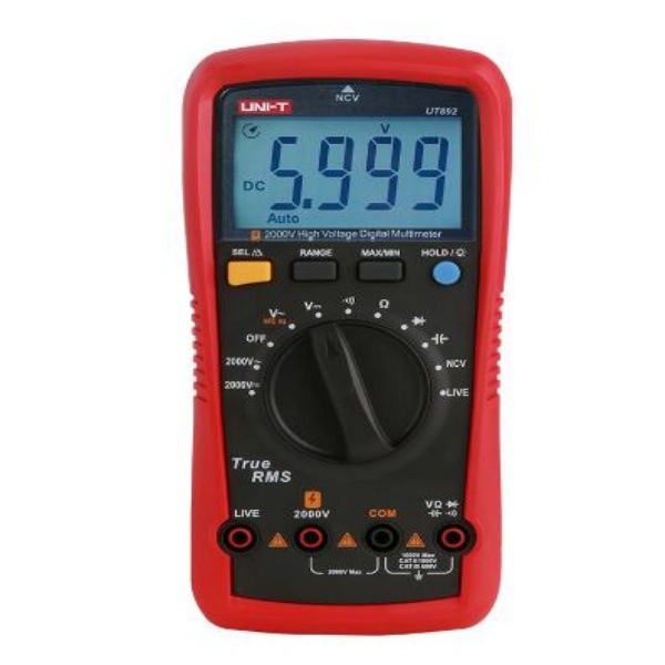 优利德UT892高压数字万用表2000V高精度万能表UT-892多用电表