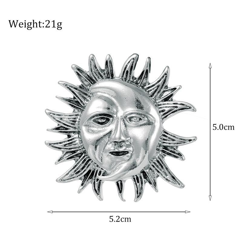 Elegant Pin Sun Alloy Plating Unisex Brooches display picture 1