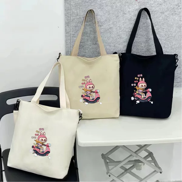 Canvas Bag Women's 2025 New Handbag Kapibala Large Capacity Student Work Commuter Crossbody Handbag