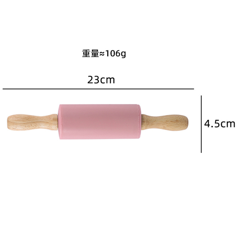 Rodillo de Madera Maciza de Grado Alimenticio Xuanjun con Silicona para Uso Doméstico, Tamaño Mediano y Pequeño, Rodillo para Harina, Color Personalizable, Disponible para Venta al por Mayor. image 4