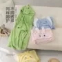 洗澡连帽带帽宝宝浴巾