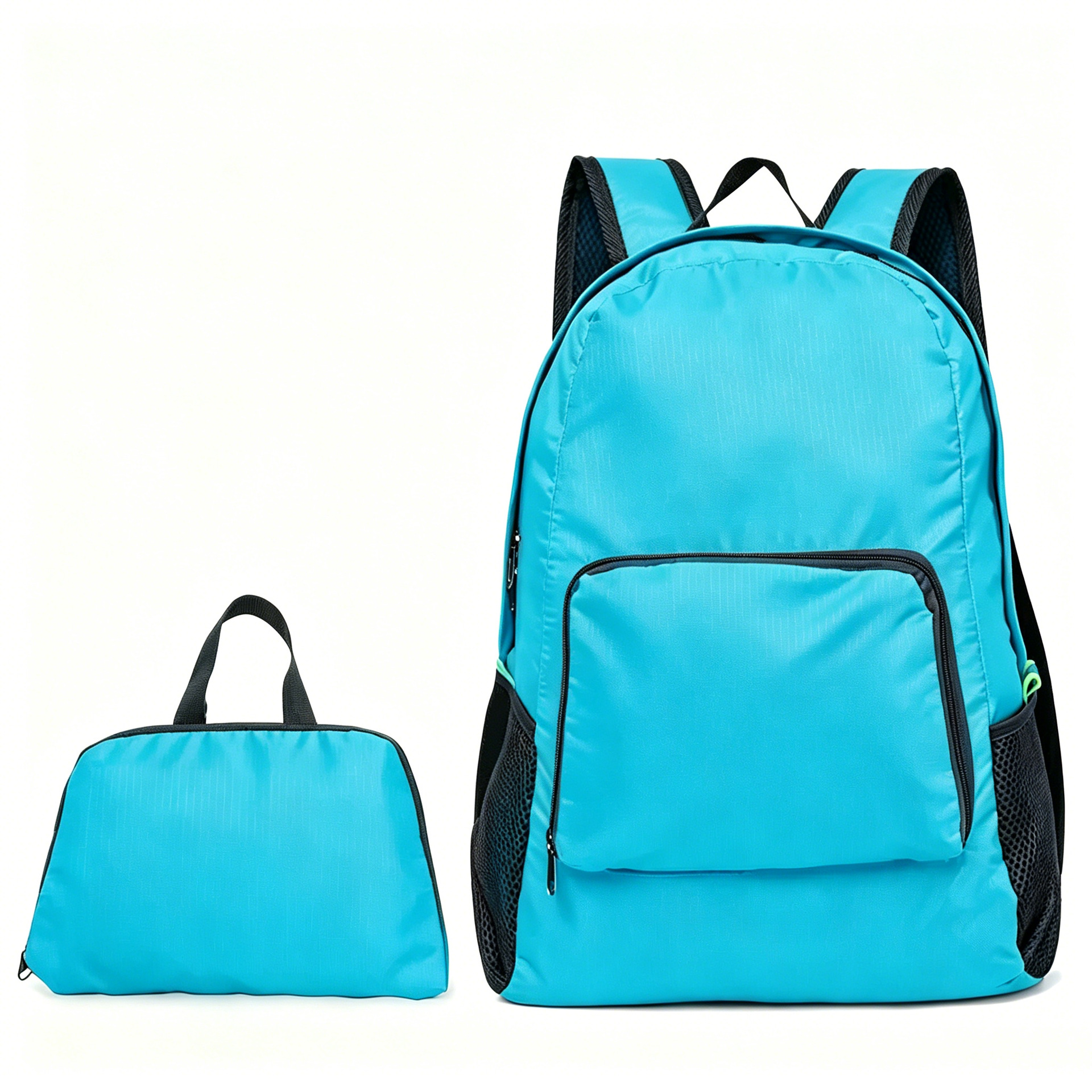 Mochila plegable multifuncional para viajes y ocio al aire libre, para estudiantes, con la opción de añadir impresión de logotipo, venta al por mayor del fabricante. image 11