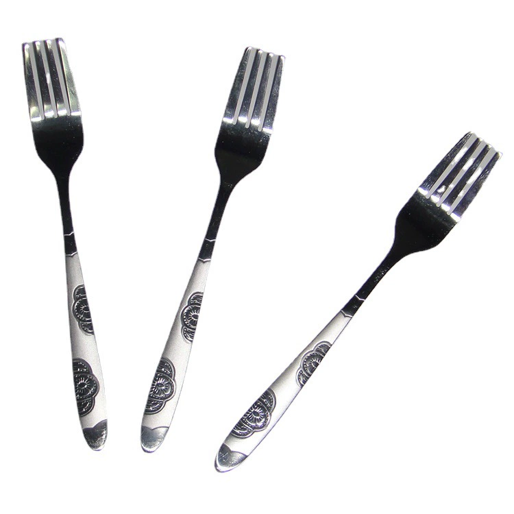 Fruit Fork (Hu Cha No.1) Stainless Steel, 18.6 cm, Decorative Handle