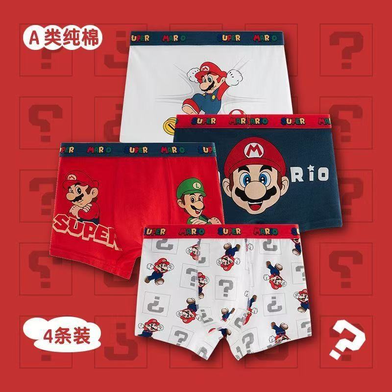 Southeast Asian cross-border cartoon pattern boys' underwear, children's boxer briefs for little boys, comfortable and non-binding for older kids and toddlers