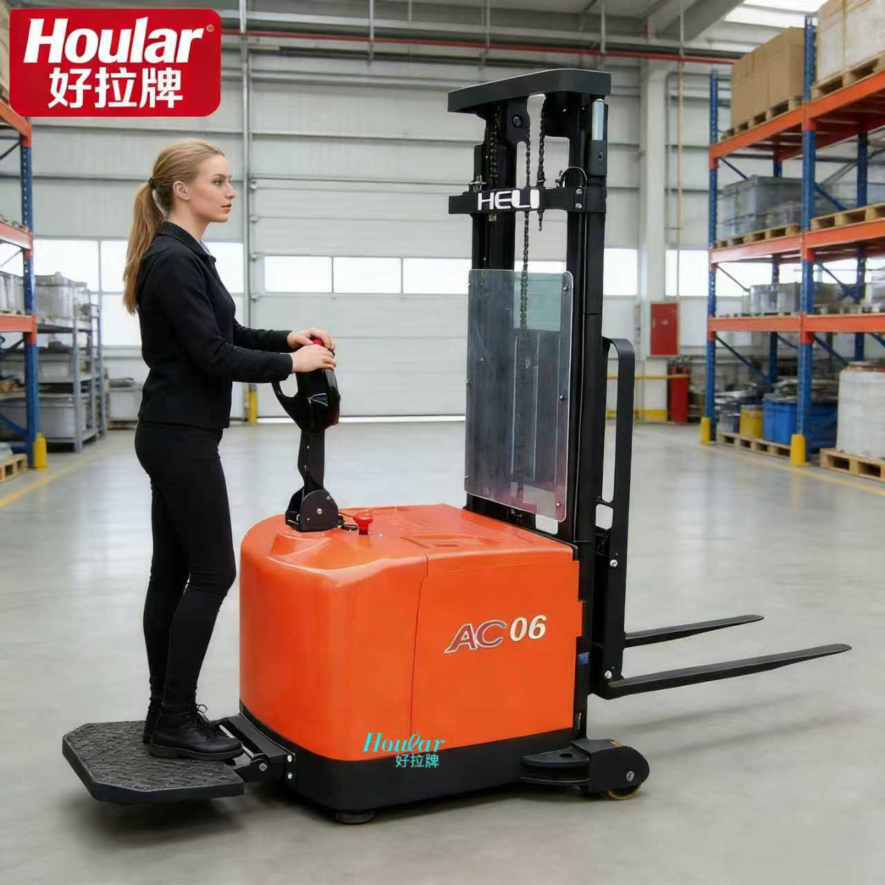 合力叉车CDD12-970力达全电动堆高车站驾式平衡重式堆垛车电叉车