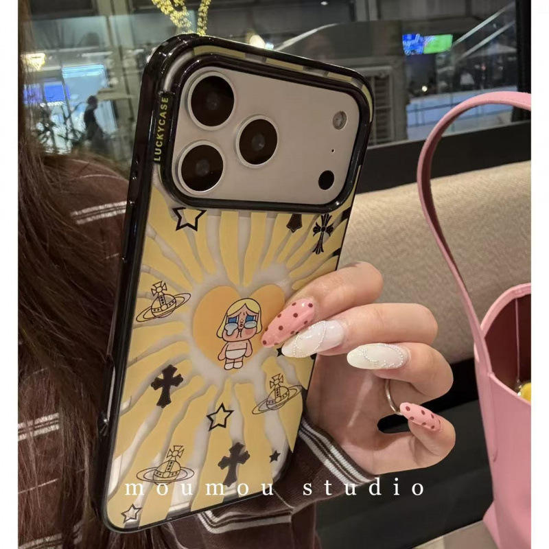 可爱卡通十字架哭娃适用iPhone17promax苹果16手机壳15新款14防摔|undefined