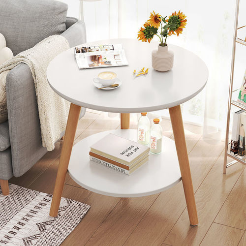 Bay window small table, coffee table, round table, floor-standing mini wooden table for bedrooms, minimalist internet-famous tatami low table.