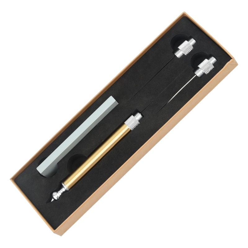 Fábrica al por mayor nuevo acero inoxidable tailandés cuchillo de talla de fruta cuchillo reemplazable cabeza plato de fruta cuchillo de talla