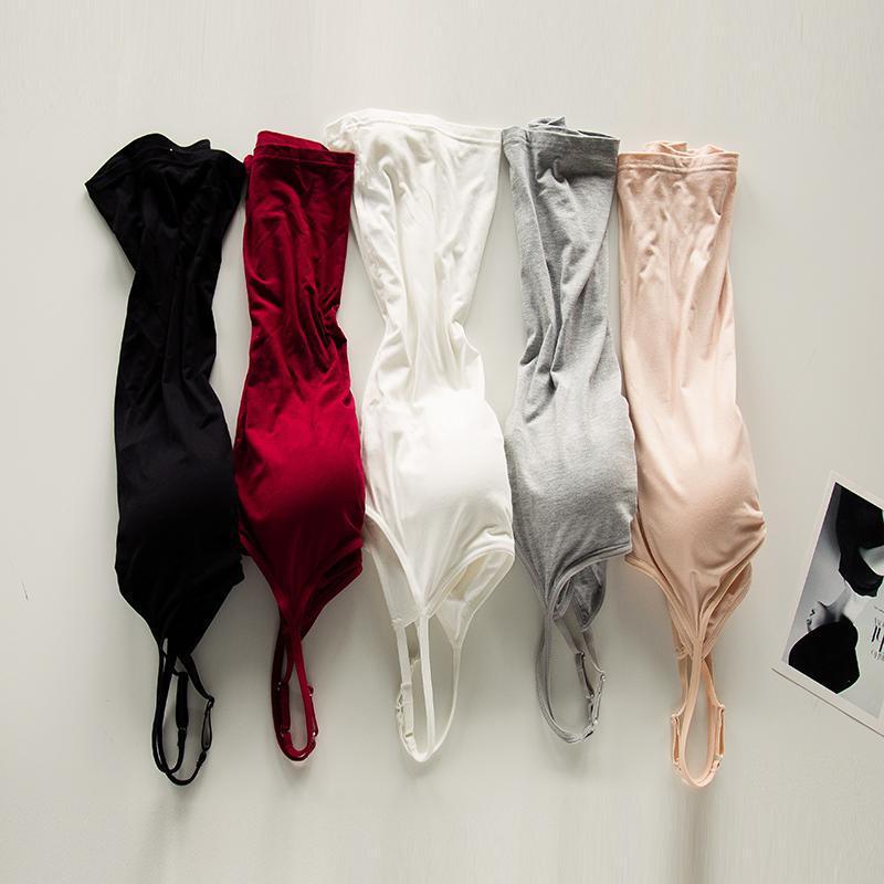 Non-printed Japanese-style Good-quality Sling Top Modal Women's Vest Pure Color Belt Cup Sports Underwear Sling Chest Wrap