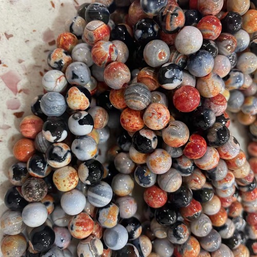 Best-selling natural red agate beads, natural agate stone DIY handmade semi-finished bracelet and necklace